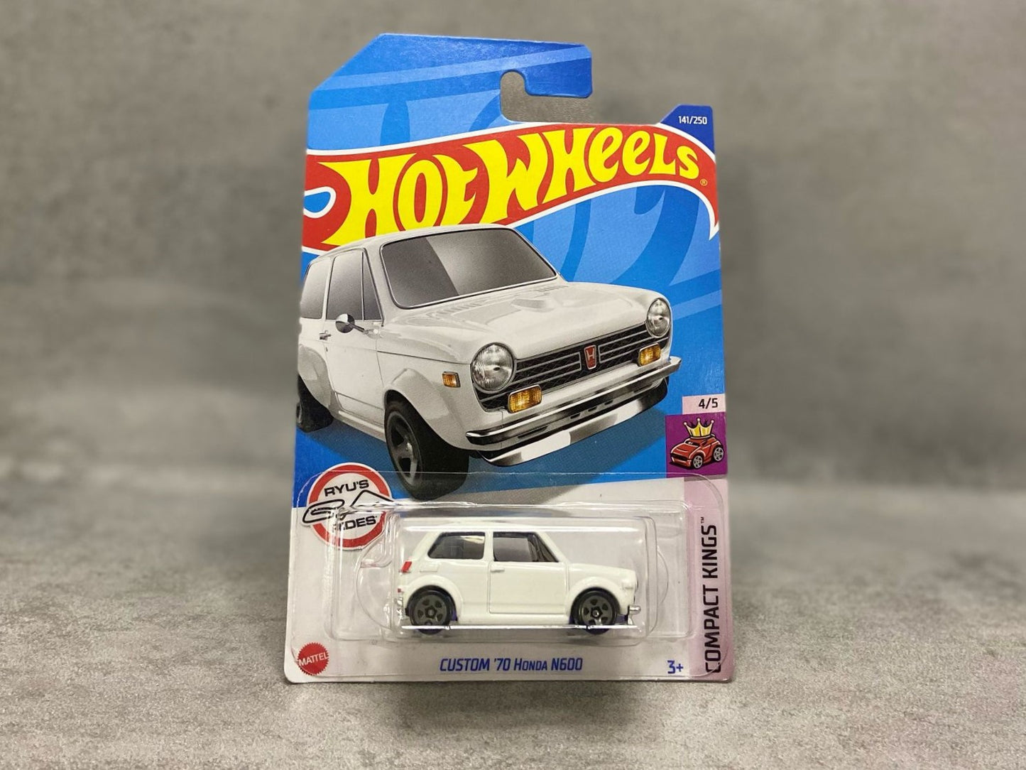 Hot Wheels Custom '70 Honda N600 – mașinuță 1:64 cu design retro și detalii personalizate