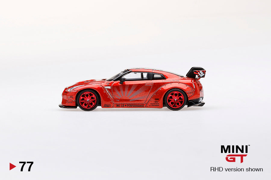 MINI GT 77 LB WORKS Nissan GT-R R35 Candy Red