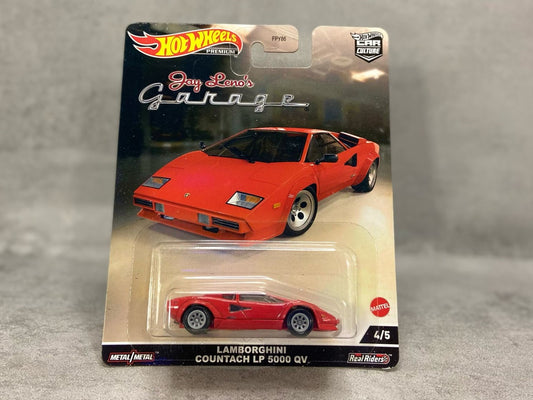 Hot Wheels Jay Leno's Lamborghini Countach LP 5000 QV – mașinuță premium 1:64 cu design legendar și detalii autentice

