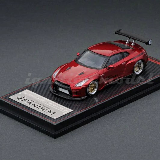 Ignition Model 1:64 – PANDEM R35 GT-R Red Metallic, mașinuță JDM premium pentru colecționari