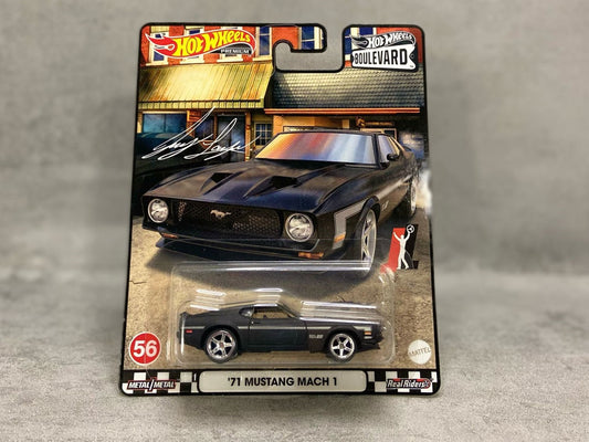 Hot Wheels Boulevard '71 Mustang MACH 1 – mașinuță premium 1:64 cu design agresiv și detalii autentice

