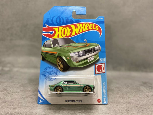 Hot Wheels '70 Toyota Celica – mașinuță 1:64 cu design retro și performanță de top

