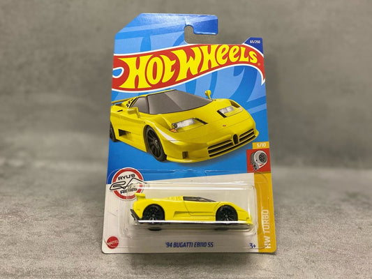 Hot Wheels '94 Bugatti EB110 SS – mașinuță 1:64 supercar clasic din seria Mainline

