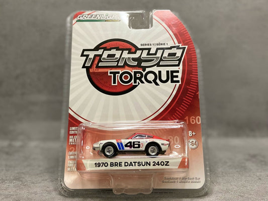 Greenlight Tokyo Torque 1970 BRE Datsun 240Z – mașinuță de curse 1:64 cu stil vintage

