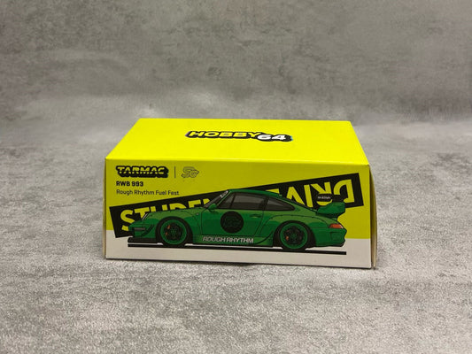Tarmac Works Porsche RWB 993 – mașinuță 1:64 Hobby64 cu bodykit agresiv RWB

