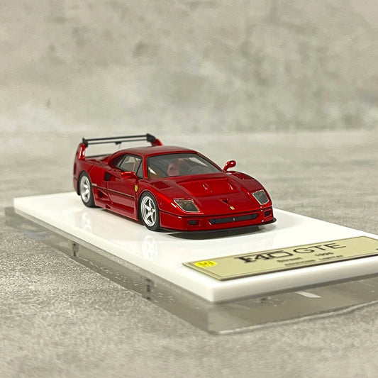 DMH 1:64 Ferrari F40 GTE – Metallic Red (Resin, Limited to 149 pcs)